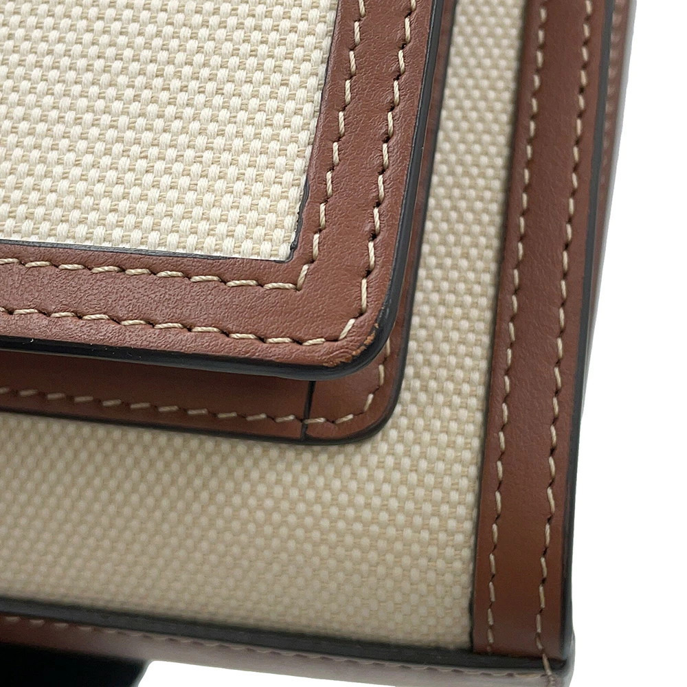Burberry Handbag Pocket Bag Canvas Leather - Picture 9 of 12